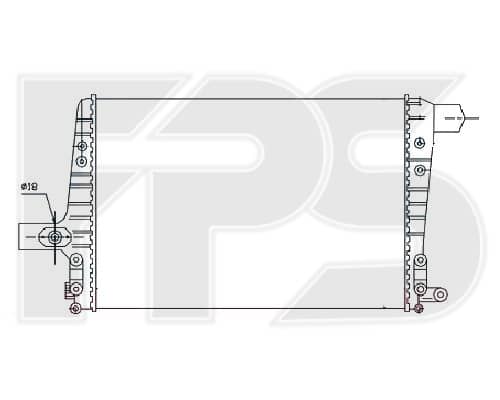 Радіатор наддуву AUDI A6 1997-2000