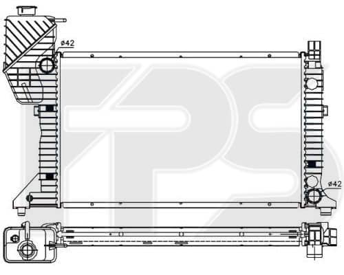 Радіатор Охолодження Mercedes-Benz Sprinter 1995-2000, 9015002400, 9015002800, 9015003100, 9015003300, A9015002400, A9015002800, A9015003300