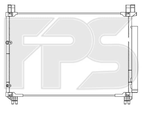 Радіатор кондиціонера Toyota Highlander 2013-2016, 884600E070