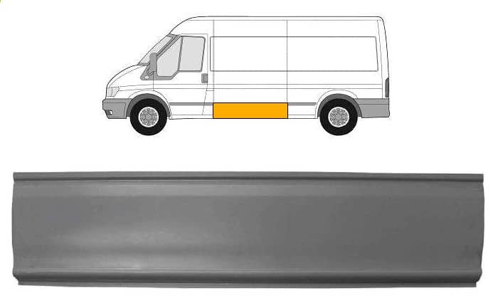 Ремчастина Металева Передня Ліва Ford Transit 2000-2006