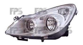 Фара Передня Передня Ліва Opel Corsa 2007-2011, 1216189, 93189357