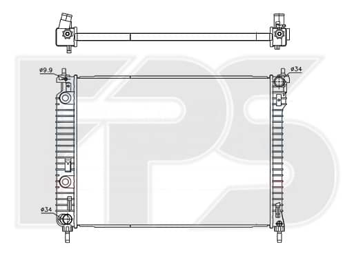 Радіатор охолодження CHEVROLET CAPTIVA 2006-2011