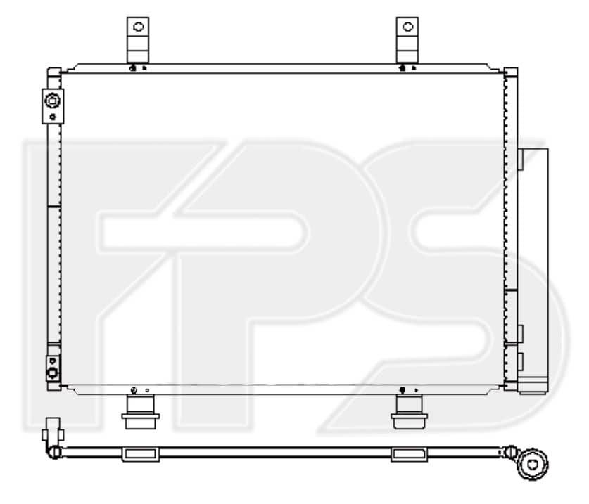 Радіатор кондиціонера Suzuki Swift 2010-2016, 9531068L00, 9531068L10, 9531068L11, 9531071L00, 9531071L01