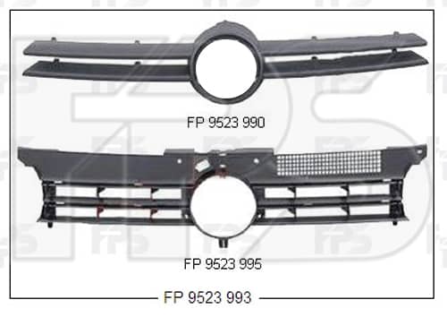 Решітка Пластикова Передня Права Volkswagen Golf 1997-2003, 1J0 853 653 GRU, 1J0 853 653C GRU, 1J0853653AGRU