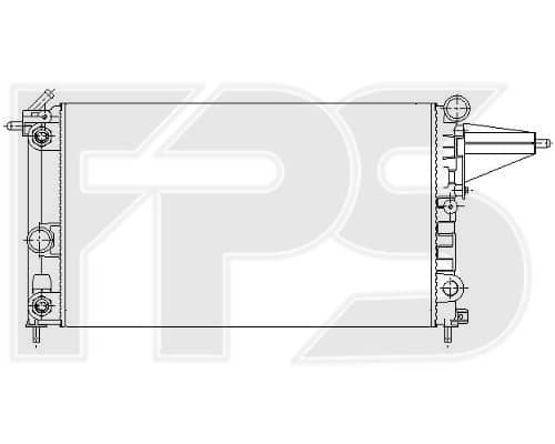 Радіатор Охолодження Opel Vectra 1988-1995, 1300088, 90323474