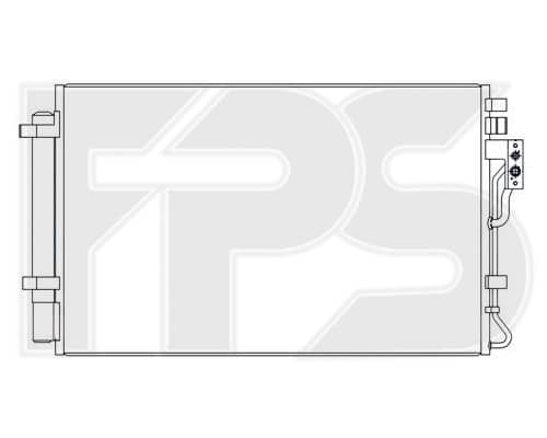 Радіатор кондиціонера Kia Sorento 2010-2013, 976062P500