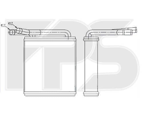 Радіатор Пічки Hyundai H-100 1995-2000, 9721143010, 9721143050, 9721143100