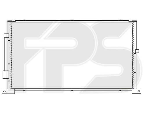 Радіатор кондиціонера Ford Mondeo 2001-2003, 1116809, 1142333, 1232914, 1671712, 1S7F19710AB, 1S7F19710AC, 1S7F19710AD, 1S7F19710AE, 1S7F19710AF, 1S7H19710AB, 1S7H19710AC, 1S7H19710AD, 1S7H19710AE, 1S7H19710AF, ME1S7H19710AE
