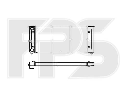 Радіатор Охолодження Volkswagen Passat 1981-1988, 321121253AS, 321121253BM, 321121253T, 871121251A