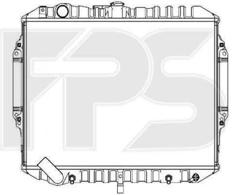 Радіатор Охолодження Mitsubishi Pajero 1991-1999, MB188433, MB538806, MB660077, MR188433