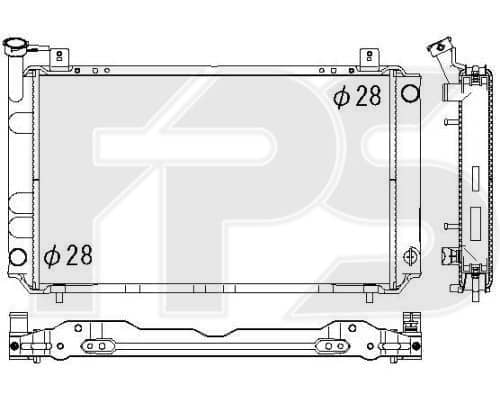 Радіатор Охолодження Nissan Sunny 1986-1990, 2141083A00