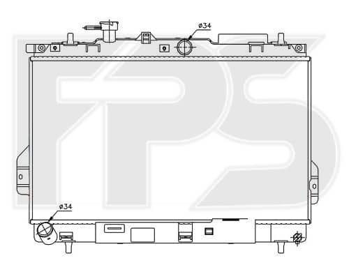 Радіатор Охолодження Hyundai Matrix 2001-2005, 2531017000, 2531017001, 2531017002, 2531017050