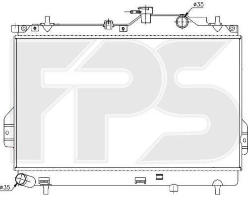 Радіатор Охолодження Hyundai Matrix 2001-2005, 2531017800