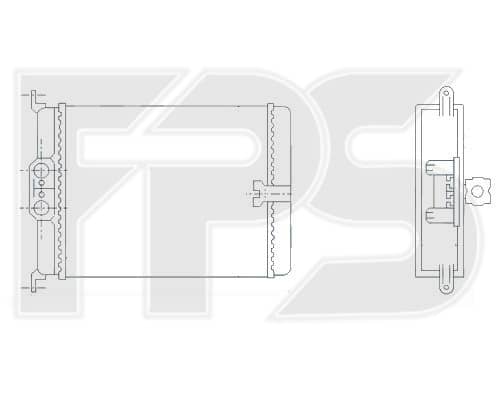 Радіатор Пічки Mercedes-Benz S-Class 1991-1998, 1408300761, A1408300761