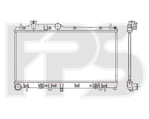 Радіатор Охолодження Subaru Forester 2008-2012, 45111AG00A, 45111AG020, 45111AG021, 45111AG06A, 45111AG07A, 45111AG08A, 45111AJ07A, 45111AJ09A, 45111AJ10A, 45119AG00A, 45119AG020, 45119FG000, 45119FG040, 45119SC000, X4511AG020, X4511AG021