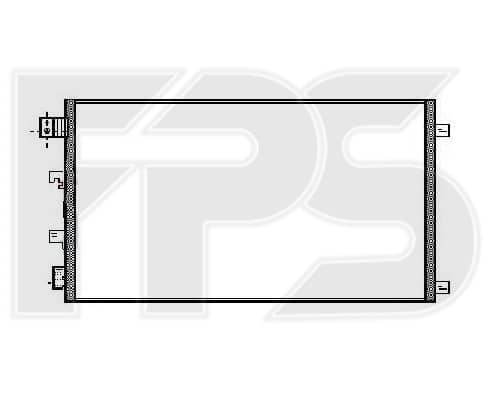 Радіатор кондиціонера Nissan Qashqai 2006-2009, 92100JD000, 92100JD00A