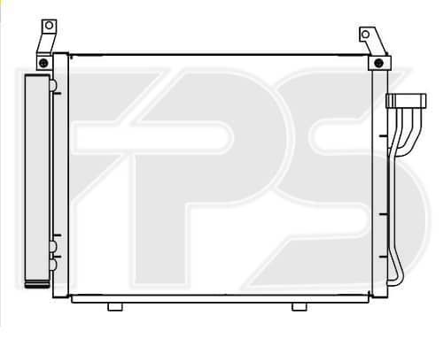 Радіатор кондиціонера Hyundai i10 2008-2010, 976060X000, 976060X010