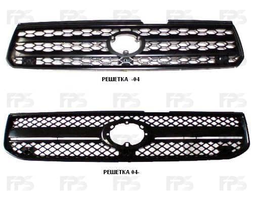 Решітка Пластикова Передня Права Toyota RAV4 2001-2006, 53101 42180, 5310142181, 5310142190, 5310142191, 5310142901
