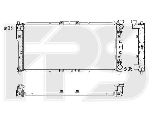 Радіатор Охолодження Mazda 626 1992-1997, FP5915200, FS2015200A, FS2015200C, FS2015200D, FS2015200E, FS2015200F, FS2015200G, FS2015200H, FSJ215200