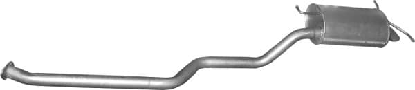 Глушник Задній Hyundai Santa FE 2001-2006, 2870026400, 2870026401, 2870026500