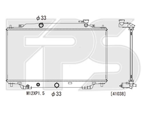 Радіатор Охолодження Mazda 3 2013-2016, PE181520Y