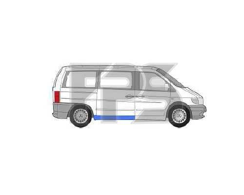 Ремчастина Металева Передня Права Mercedes-Benz V-Class 1996-2002