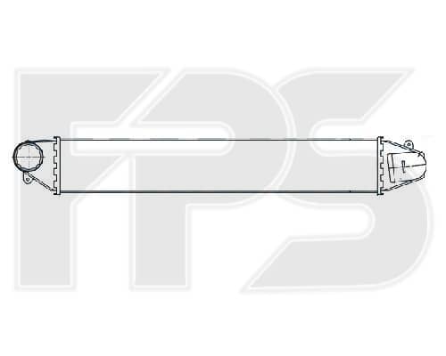 Радіатор Наддуву Seat Alhambra 2000-2010, 1109138, 7M3145805, YM219L440BA