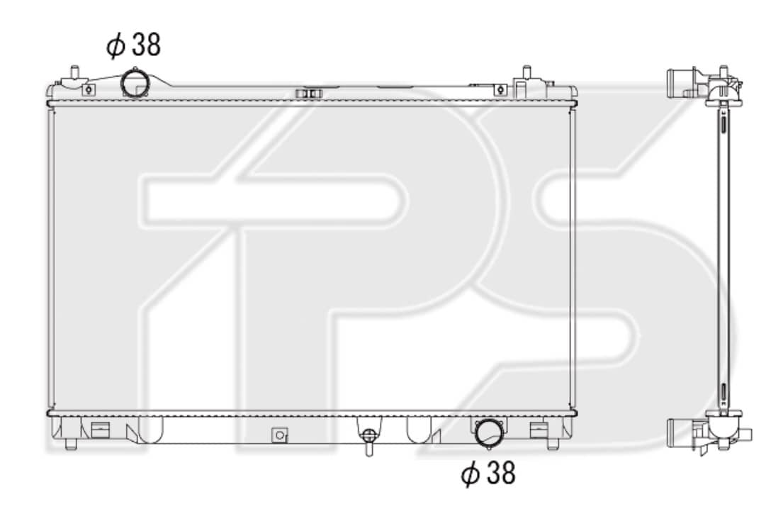 Радіатор Охолодження Lexus GS 2012-2020, 1640031800