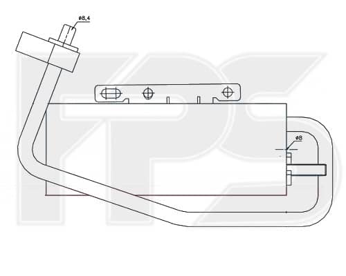 Осушувач Кондиціонера Opel Vectra 2002-2005, 1848044, 24418368, 24418370, 71740528, 71746357