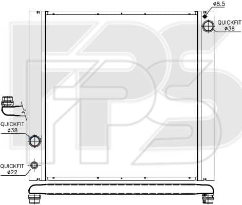 Радіатор Охолодження Land Rover Range Rover 2002-2012, AH428005AA, LR010964