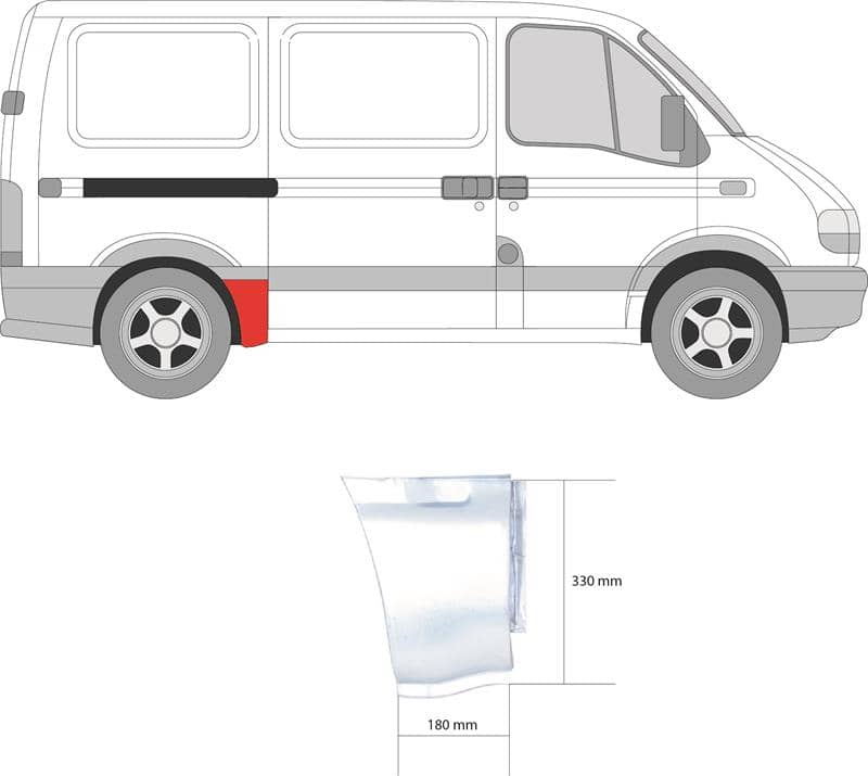 Ремчастина Металева Передня Права Opel Movano 1998-2003