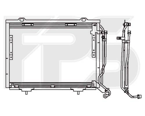 Радіатор кондиціонера Mercedes-Benz C-Class 1993-2000, 2028301070, A2028301070
