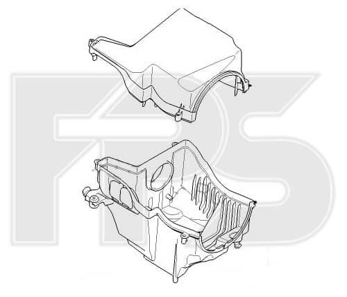 Корпус повітряного фільтра FORD C-MAX 2003-2007