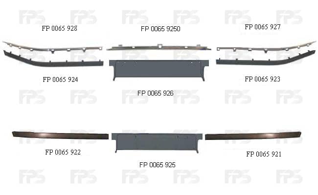 Полоска Пластикова Передня Ліва BMW 5 1995-2003, 51 11 8 226 555
