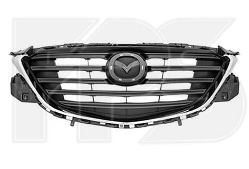 Решітка Радіатора Пластикова Передня Права Mazda CX-9 2016-2024