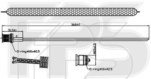 Осушувач Кондиціонера Mercedes-Benz E-Class 2009-2012, 2048350147, 4H0298403, 7E0298403, A2048350147