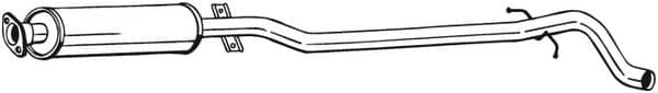 Глушник Посередені Volvo V70 2000-2006, 30636378, 30636449, 8683429