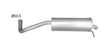 Глушник Задній Seat Ibiza 2009-2012, 6Q6253609CA, 6R6253609AN