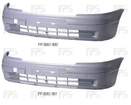 Бампер Передній Правий Opel Astra 1998-2009, 09118766, 14 00 196